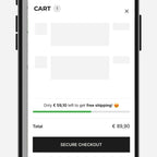 Cart drawer shipping bar