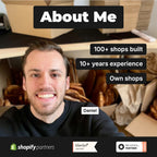 Daniel Woik, Shopify Partner: 100+ shops built, 10+ years experience, own shops