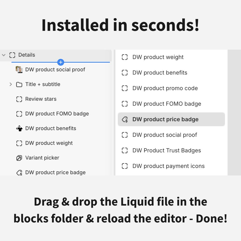 Product trust badges