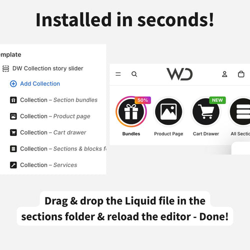 Collection story slider